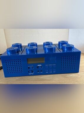 Rare LEGO Blue Portable CD Player w/ AM/FM Radio w/AC Cord (Read Description)